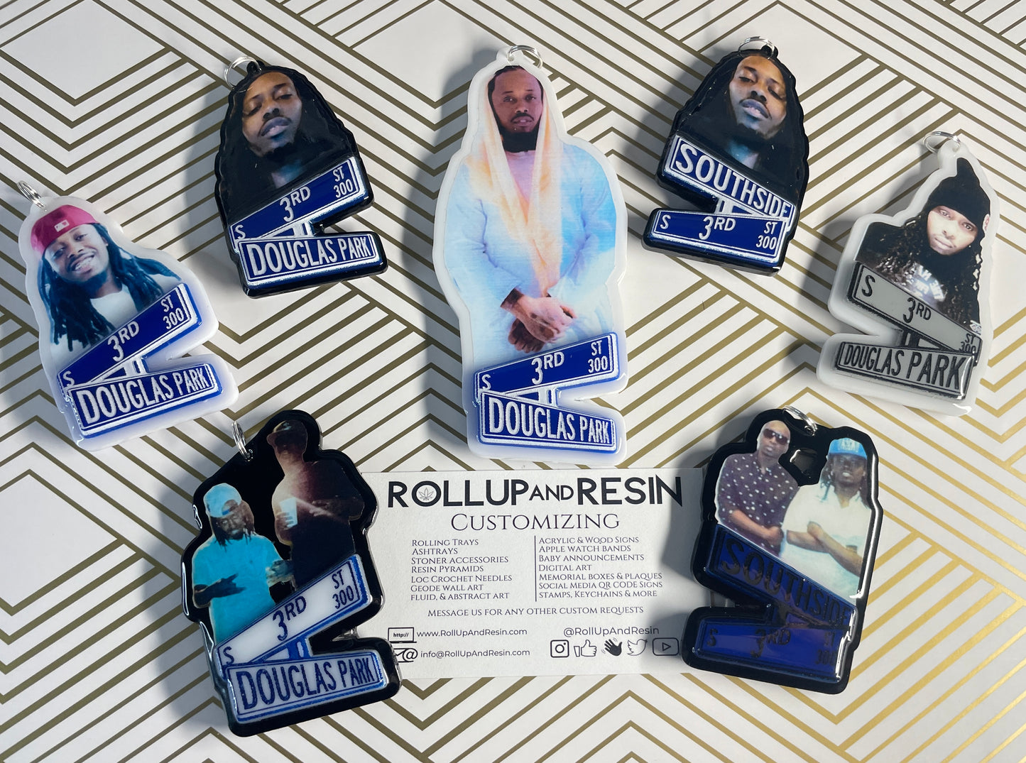 Photo Street Sign Charms