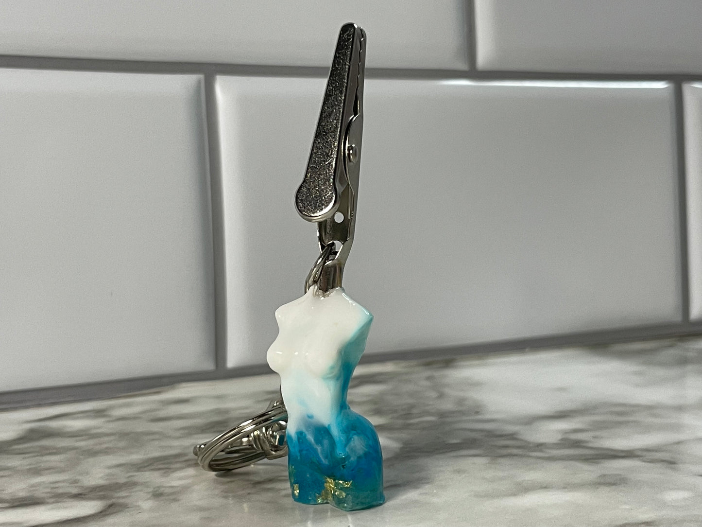 Custom Goddess Blunt Clip keychain