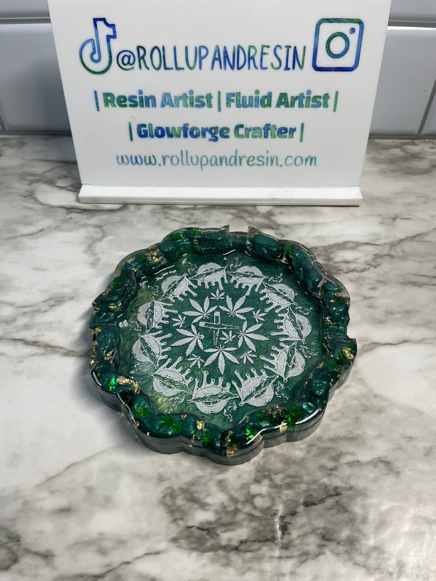 Stoner Lips Mandala Ashtray