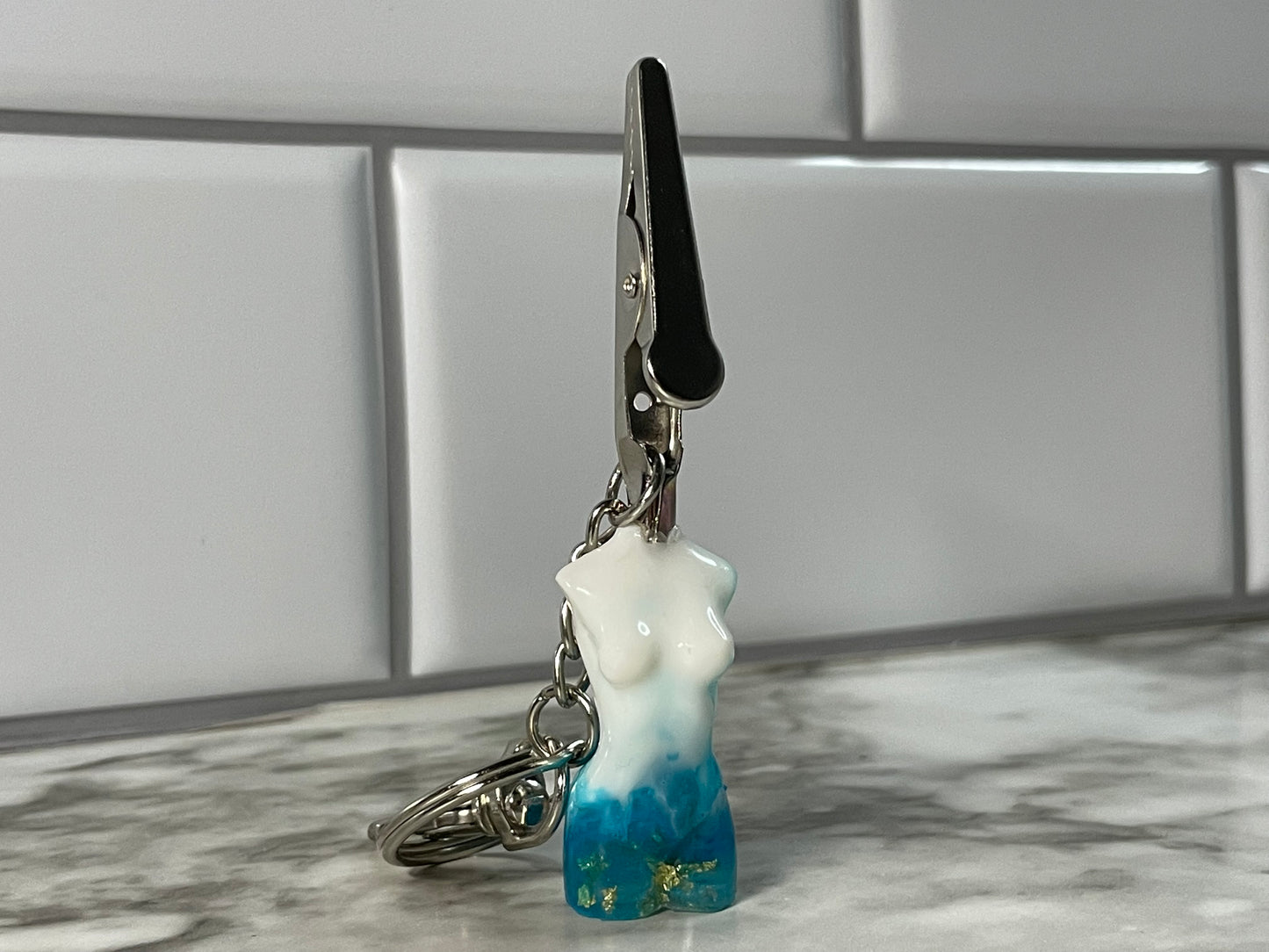 Custom Goddess Blunt Clip keychain