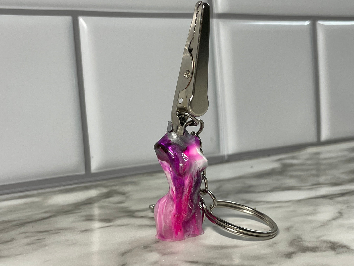 Custom Goddess Blunt Clip keychain