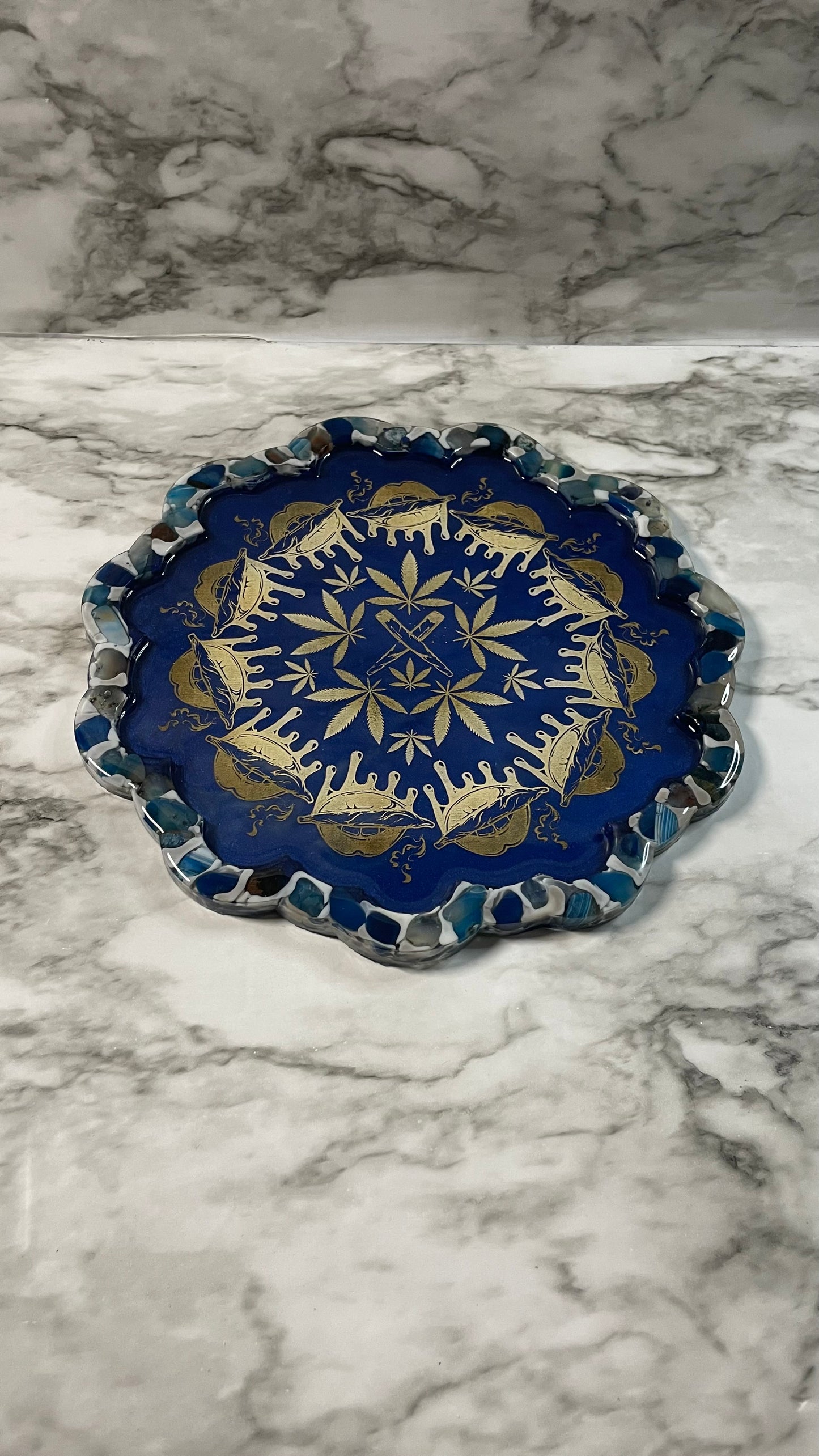 Stoner Mandala Tray and Ashtray set