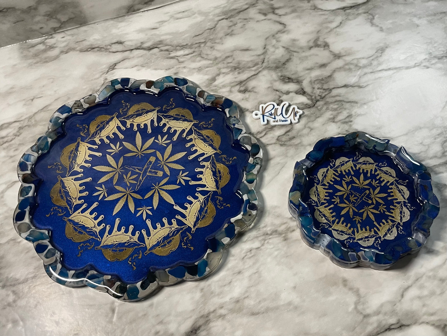 Stoner Mandala Tray and Ashtray set
