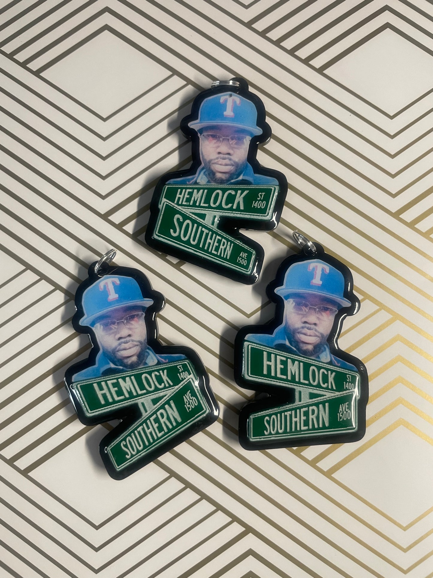 Photo Street Sign Charms