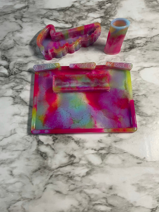 Mini tray, Ashtray, & Lighter Sleeve bundle